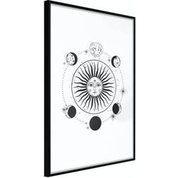 Arkiio Affisch Moon Phases [Poster] 40x60 Poster